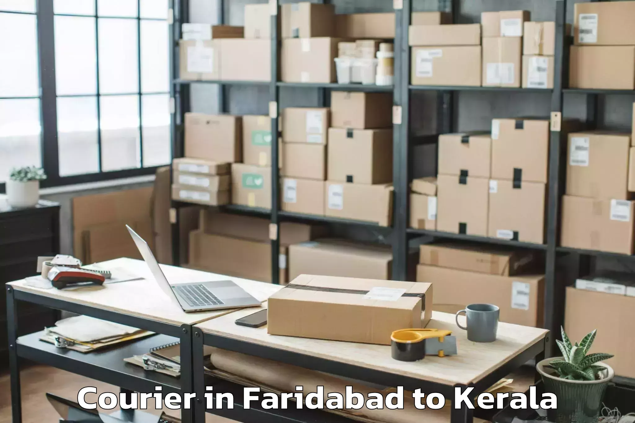 Top Faridabad to Kodamthuruth Courier Available